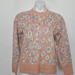 Workshop "NEW" Peachy Pink Crewneck Long Sleeve Thick Sweater Size XS